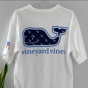 Vineyard Vines Democrat Donkey Whale Pocket Tee